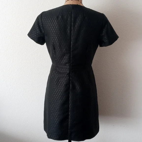 Madewell Metallic Shimmer Brocade Sheath Dress - Picture 4 of 7